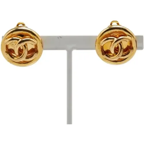 Pre-owned Jewellery, female, , Size: ONE SIZE Pre-owned Metal earrings - Chanel Vintage - Modalova