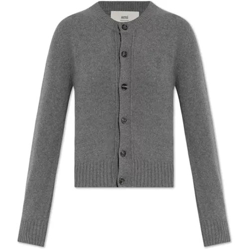 Kaschmir-Strickjacke , Damen, Größe: XS - Ami Paris - Modalova