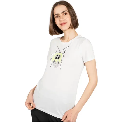 Jetfly Signature T-Shirt , Damen, Größe: XS - PATRIZIA PEPE - Modalova