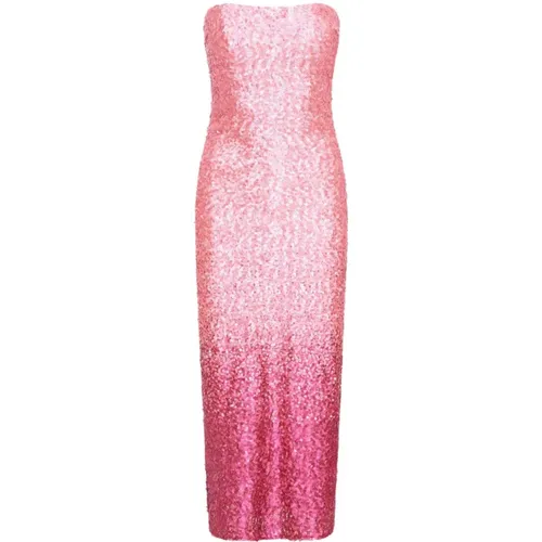 Pailletten Ombre Midi Partykleid , Damen, Größe: M - LOVESHACKFANCY - Modalova