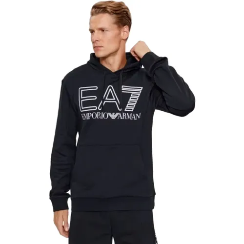 Hoodies, male, , Size: XS Men&39 EA7 Armani Sweatshirt - Emporio Armani EA7 - Modalova