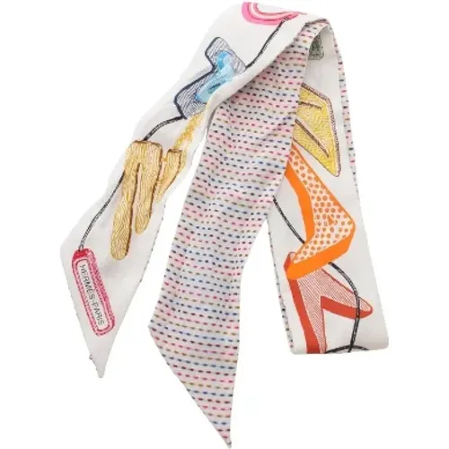 Pre-owned Scarves, female, , Size: ONE SIZE Pre-owned Silk scarves - Hermès Vintage - Modalova