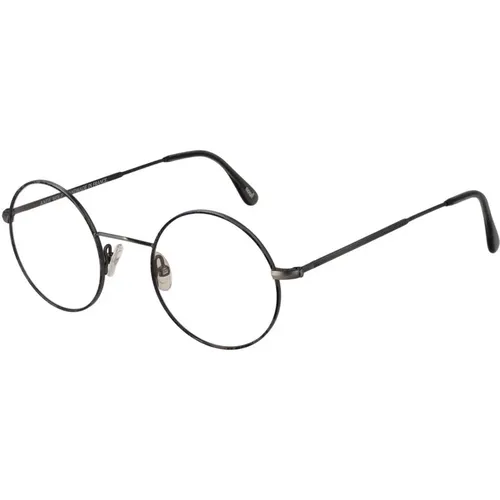 Glasses, unisex, , Size: ONE SIZE Grey Metal Round Optical Frames - Andy Wolf - Modalova