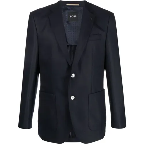 H-Janson-233 wool blazer , male, Sizes: 5XL - Hugo Boss - Modalova