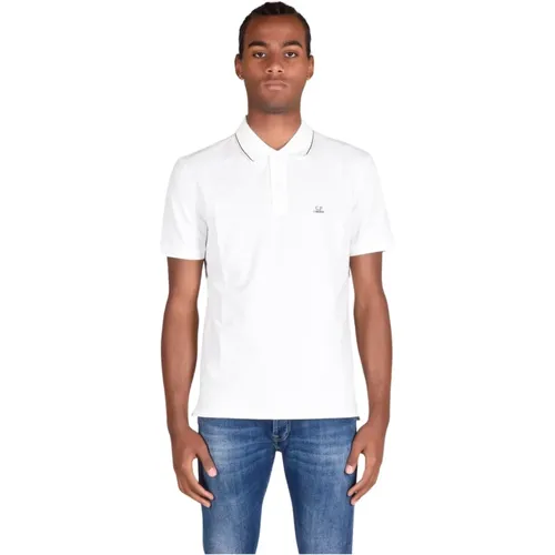 Cotton Blend Polo Shirt , male, Sizes: XL, L, 2XL, M - C.P. Company - Modalova
