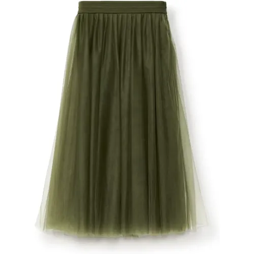 Tulle Midi Skirt , female, Sizes: S - Fabiana Filippi - Modalova