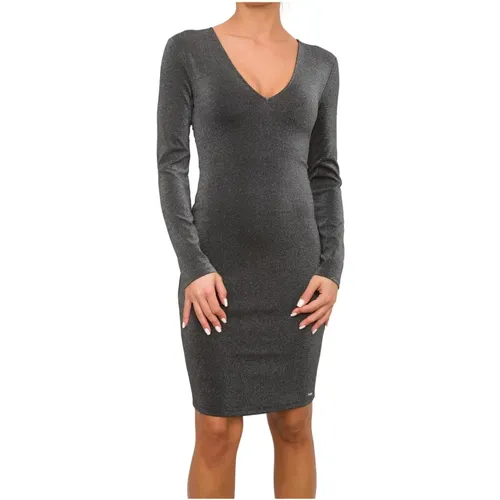 Silbernes Kleid für Frauen , Damen, Größe: M - Armani Exchange - Modalova