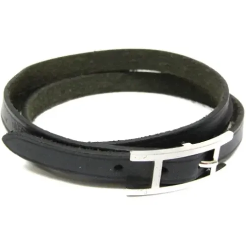 Pre-owned Jewellery, female, , Size: ONE SIZE Pre-owned Leather bracelets - Hermès Vintage - Modalova