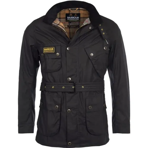 Wax Cotton Slim Fit Jacket , male, Sizes: L, XL - Barbour - Modalova