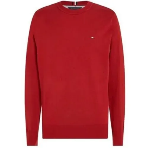 Crew Neck Sweater , Herren, Größe: M - Tommy Hilfiger - Modalova