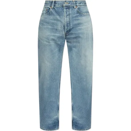 Distressed jeans , male, Sizes: W33 - Saint Laurent - Modalova