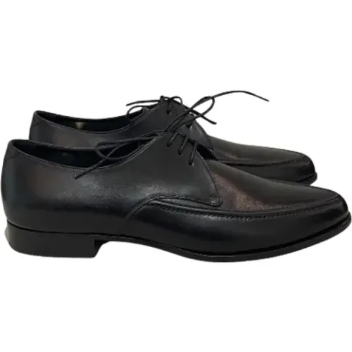 Pre-owned Flats, male, , Size: 8 US Pre-owned Leather flats - Yves Saint Laurent Vintage - Modalova