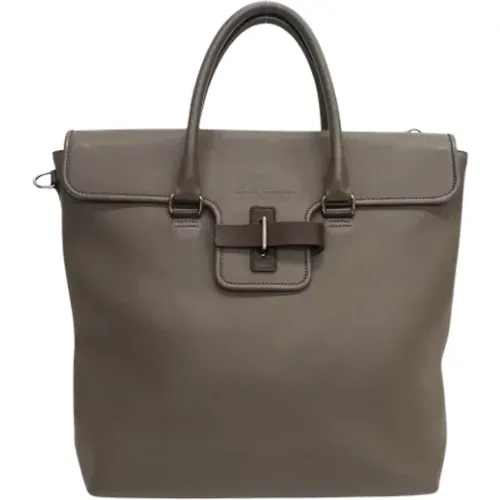 Pre-owned Tote Bags, female, , Size: ONE SIZE Pre-owned Leather totes - Salvatore Ferragamo Pre-owned - Modalova