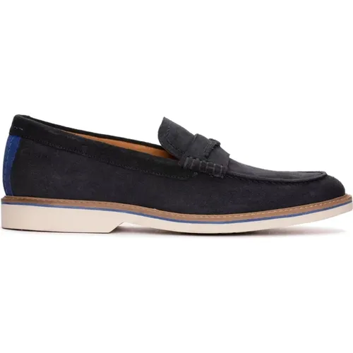 Blaue Loafer für Männer , Herren, Größe: 41 1/2 EU - Clarks - Modalova