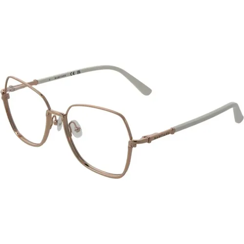 Glasses, female, , Size: ONE SIZE Rose Gold Metal Square Optical Frames - Guess - Modalova