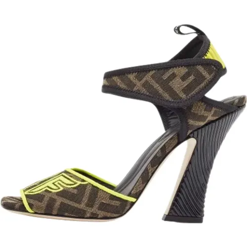 Pre-owned Canvas sandals , female, Sizes: 8 UK - Fendi Vintage - Modalova