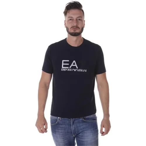 Stylischer Sweatshirt für Männer , Herren, Größe: L - Emporio Armani EA7 - Modalova