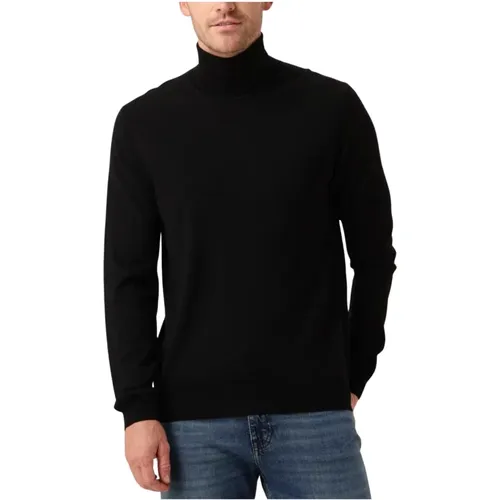 Schwarzer Rollkragenpullover für Herren , Herren, Größe: M - Hugo Boss - Modalova