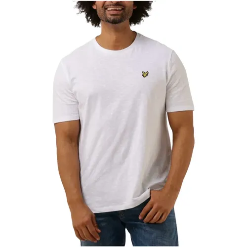 T-Shirts, male, , Size: 2XL Men's Polo & T-shirt Slub Tee - Lyle & Scott - Modalova