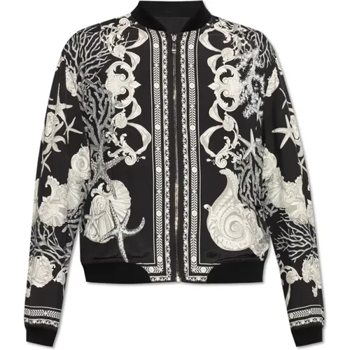 Bomber Jackets, male, , Size: L Reversible bomber jacket - Versace - Modalova