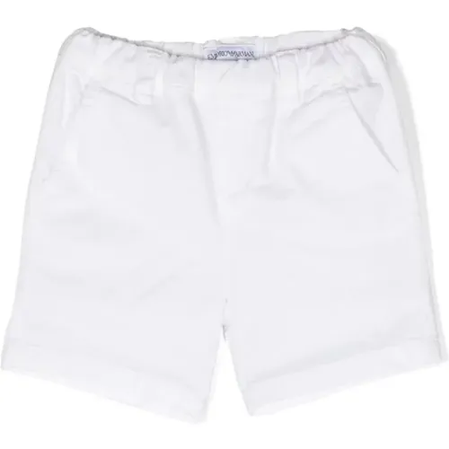 Weiße Baumwoll Bermuda Shorts - Emporio Armani - Modalova