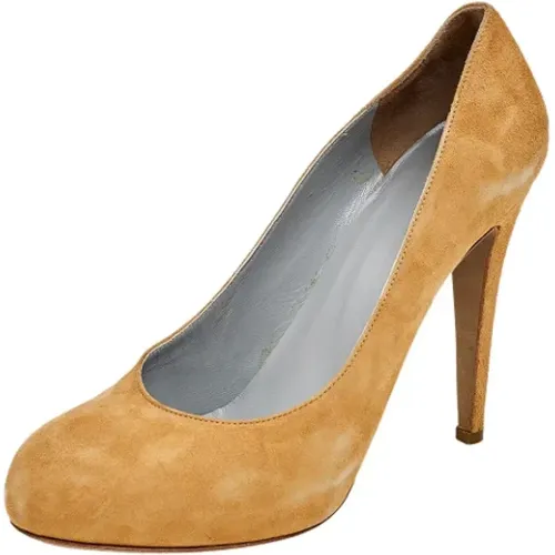 Pre-owned Pumps, female, , Size: 10 1/2 US Pre-owned Suede heels - Sergio Rossi Pre-owned - Modalova