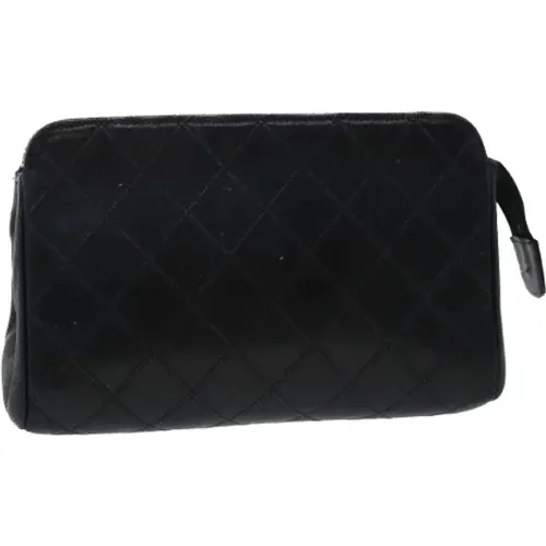 Pre-owned Clutches, female, , Size: ONE SIZE Pre-owned Leather Pouch - Chanel Vintage - Modalova