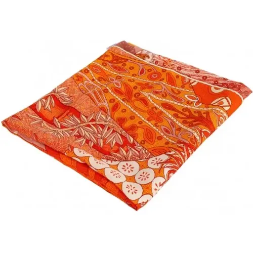 Pre-owned Scarves, female, , Size: ONE SIZE Pre-owned Cashmere scarves - Hermès Vintage - Modalova