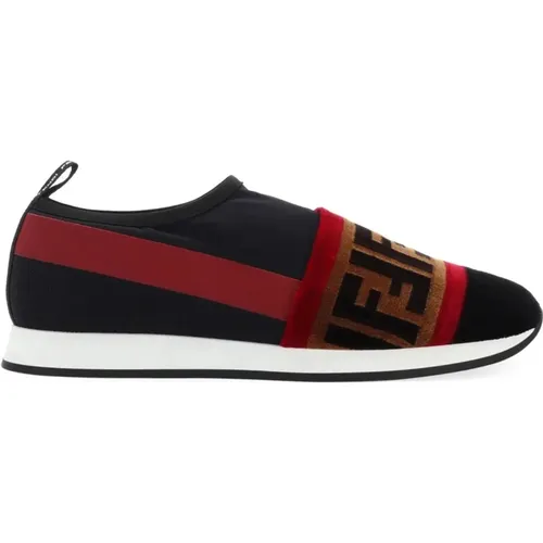 Black Slip-On Sneakers Ss21 , female, Sizes: 3 UK - Fendi - Modalova