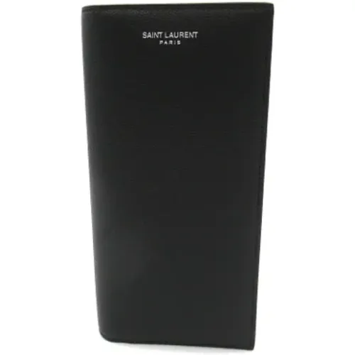 Pre-owned Wallets, male, , Size: ONE SIZE Pre-owned Leather wallets - Saint Laurent Vintage - Modalova