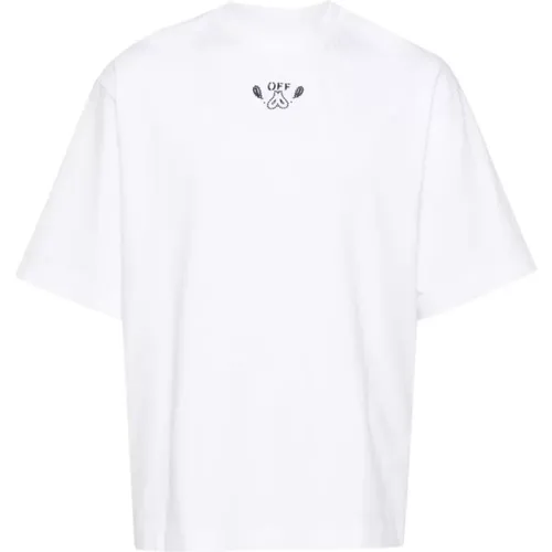Off , Arrows T-shirt Polo , male, Sizes: L, M, XL, S - Off White - Modalova