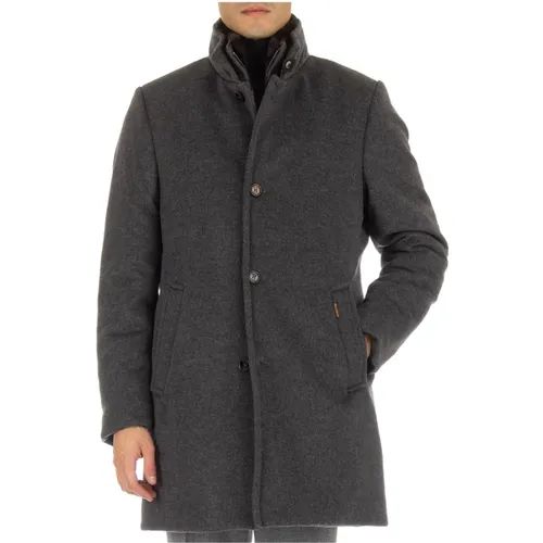 Grey Down Puffer Coat , male, Sizes: XL, L, 2XL - Moorer - Modalova