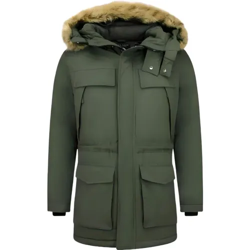 Lange Wintermäntel - Herren Parka Jacken - Pi-891G , Herren, Größe: S - Enos - Modalova