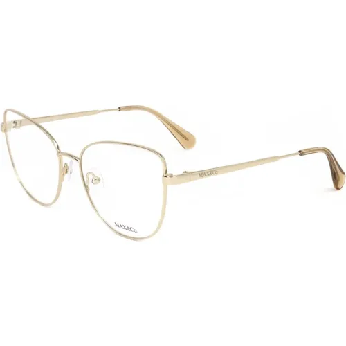 Glasses, female, , Size: 55 MM Gold Palladium Eyewear Frames Mo5018 - Max & Co - Modalova