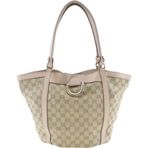 Pre-owned Tote Bags, female, , Size: ONE SIZE Pre-owned Canvas handbags - Gucci Vintage - Modalova