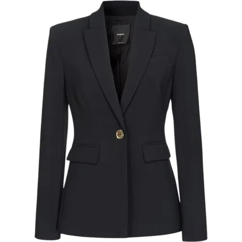 Schwarze Jacken für Frauen , Damen, Größe: XL - pinko - Modalova