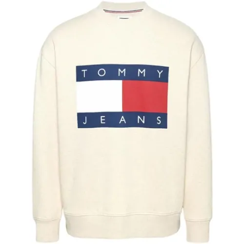 Sweatshirts, male, , Size: 2XL Crewneck Sweatshirt - Tommy Jeans - Modalova