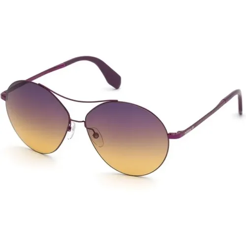Fuchsia Sonnenbrille mit Degraded Bordeaux Gläsern - adidas Originals - Modalova