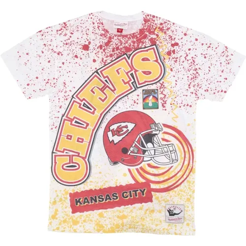 T-Shirts, male, , Size: S Kansas City Chiefs NFL Team Tee - Mitchell & Ness - Modalova