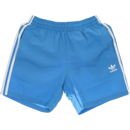 Sky Rush Badehose mit 3 Streifen , Herren, Größe: XS - Adidas - Modalova