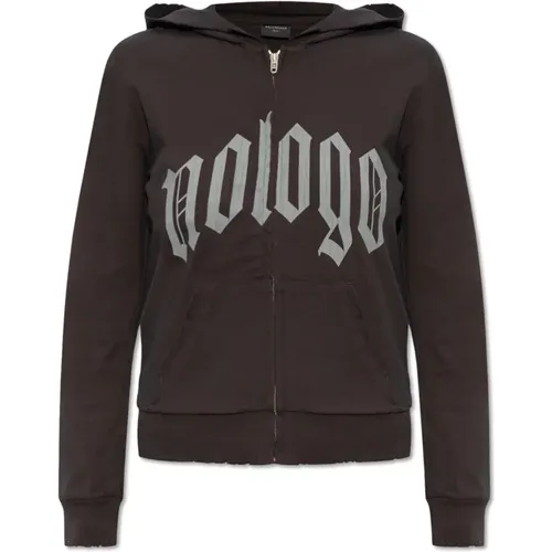 Zip-up Hoodie , female, Sizes: S, M - Balenciaga - Modalova