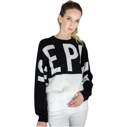 Logo Color Block Sweater , female, Sizes: M - ICE Play - Modalova