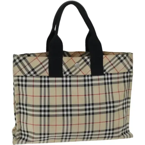 Pre-owned Tote Bags, female, , Size: ONE SIZE Pre-owned Nylon handbags - Burberry Vintage - Modalova