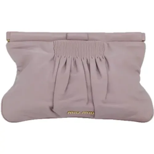 Pre-owned Leder clutches - Miu Miu Pre-owned - Modalova