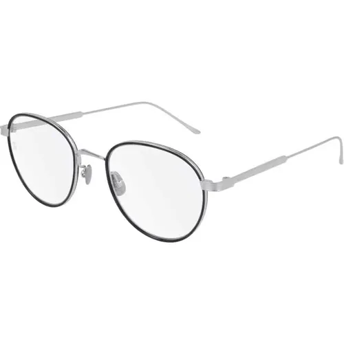 Silver Transparent Eyeglasses , unisex, Sizes: 53 MM - Cartier - Modalova