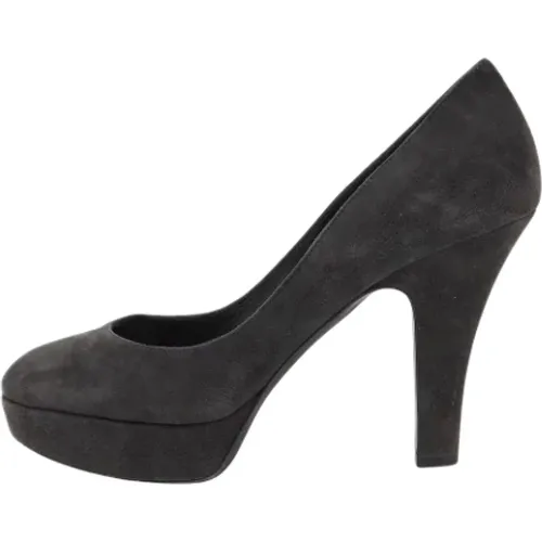 Pre-owned Pumps, female, , Size: 9 1/2 US Pre-owned Suede heels - Dolce & Gabbana Pre-owned - Modalova