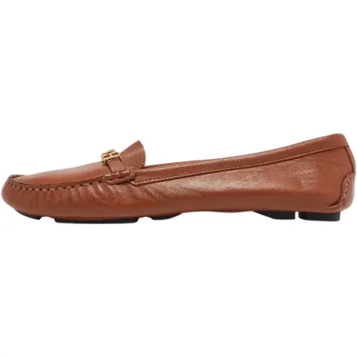 Pre-owned Leather flats , female, Sizes: 8 UK - Carolina Herrera Pre-owned - Modalova