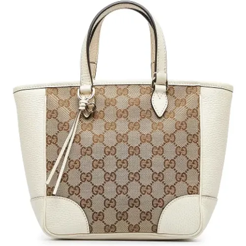 Pre-owned Tote Bags, female, , Size: ONE SIZE Pre-owned Leather handbags - Gucci Vintage - Modalova