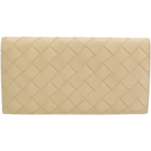 Pre-owned Wallets, female, , Size: ONE SIZE Leather Intrecciato Wallet - Bottega Veneta Vintage - Modalova