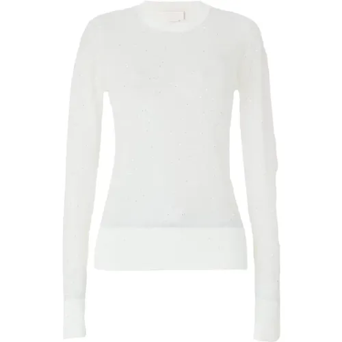 Round-neck Knitwear, female, , Size: S Ultrafine Wool Knit - Genny - Modalova